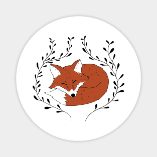 Sleeping fox Magnet